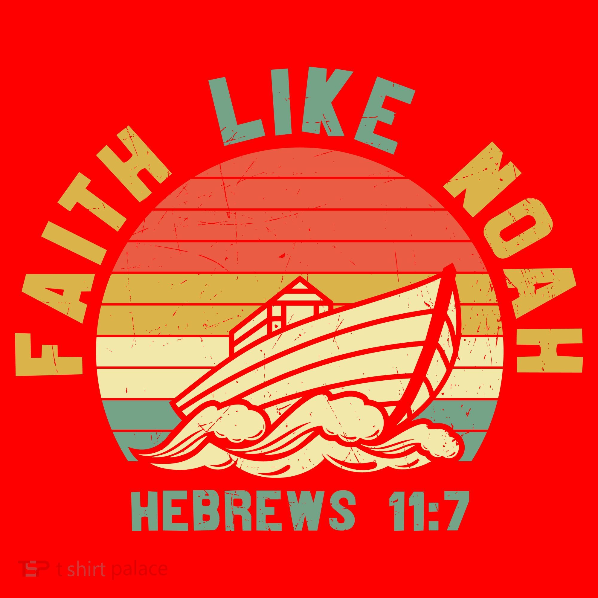 Faith Like Noah Hebrews Sunset Santa Hat