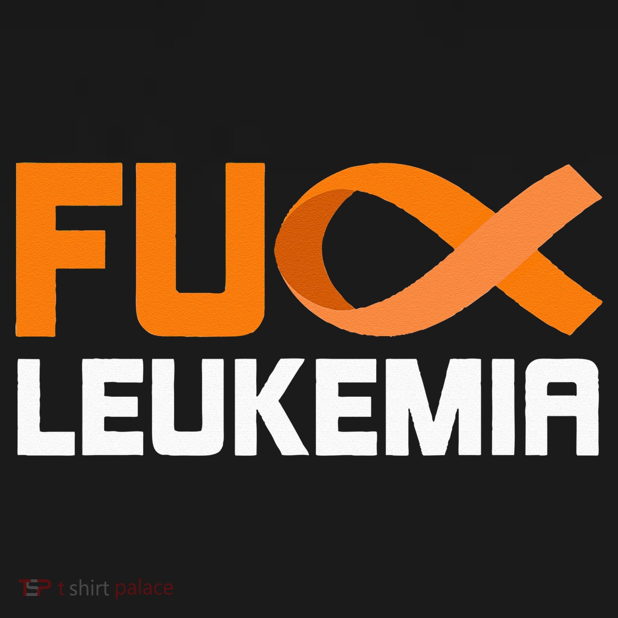Fuck Leukemia Orange Ribbon Awareness Cancer Survivor Ornament