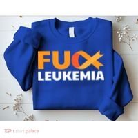 Fuck Leukemia Orange Ribbon Awareness Cancer Survivor Gift Meaningful Gift Sweatshirt thumb 2