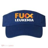 Fuck Leukemia Orange Ribbon Awareness Cancer Survivor Gift Meaningful Gift Visor thumb 0