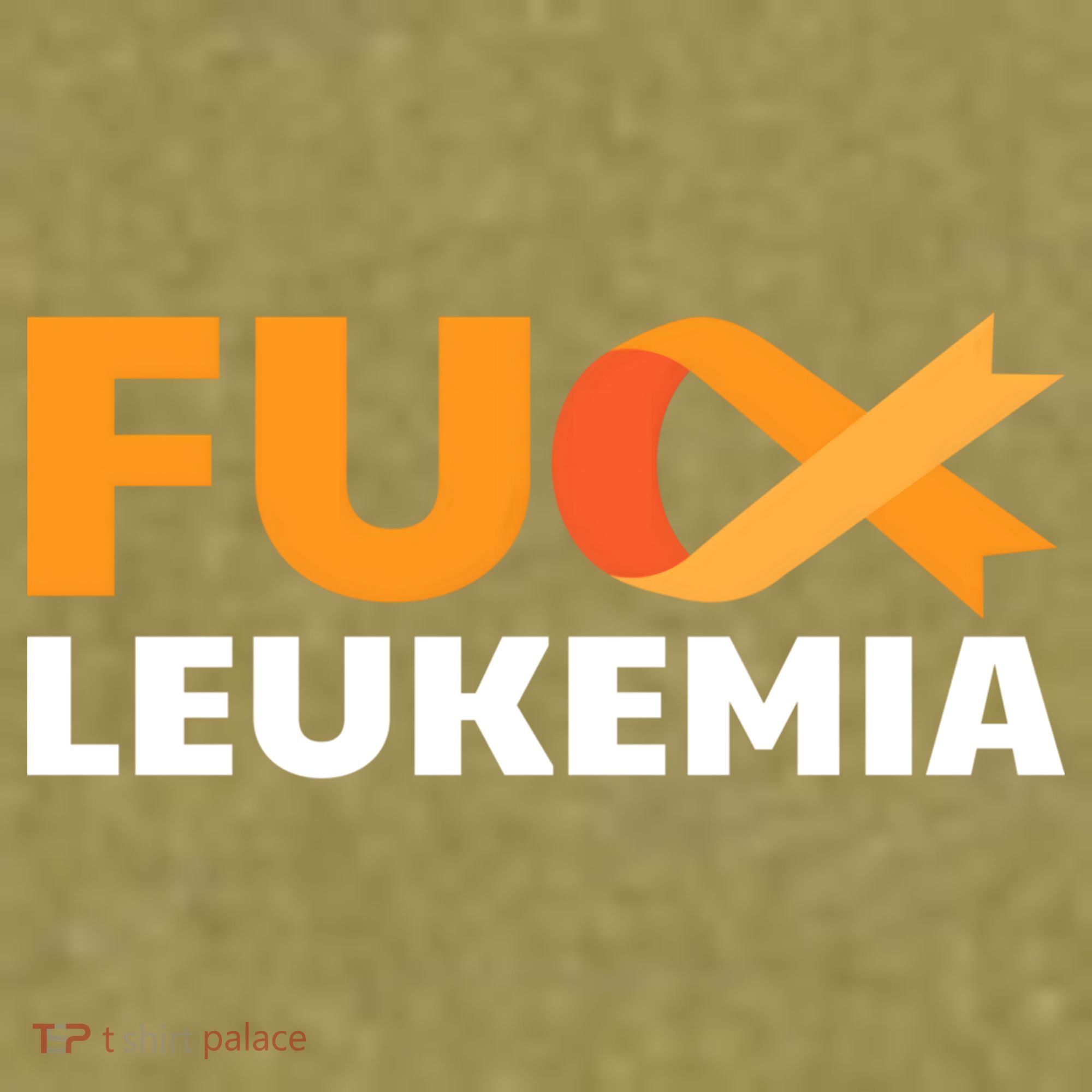 Fuck Leukemia Orange Ribbon Awareness Cancer Survivor Gift Meaningful Gift Garment-Dyed Women's Muscle Tee