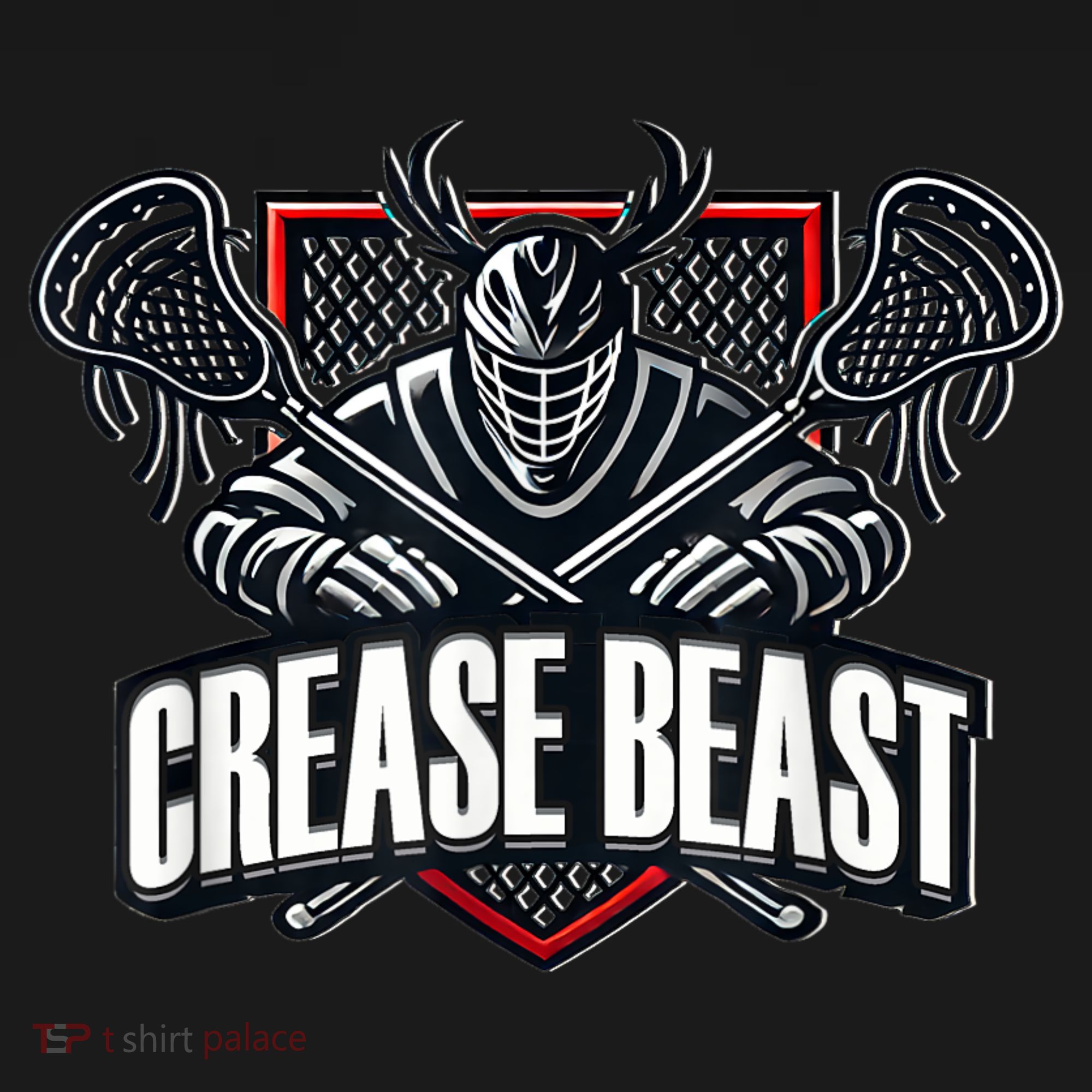 Funny Lacrosse Ops Warning Of Crease Beast LAX Goalie Ornament