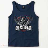 Funny Lacrosse Ops Warning Of Crease Beast LAX Goalie Tank Top thumb 2