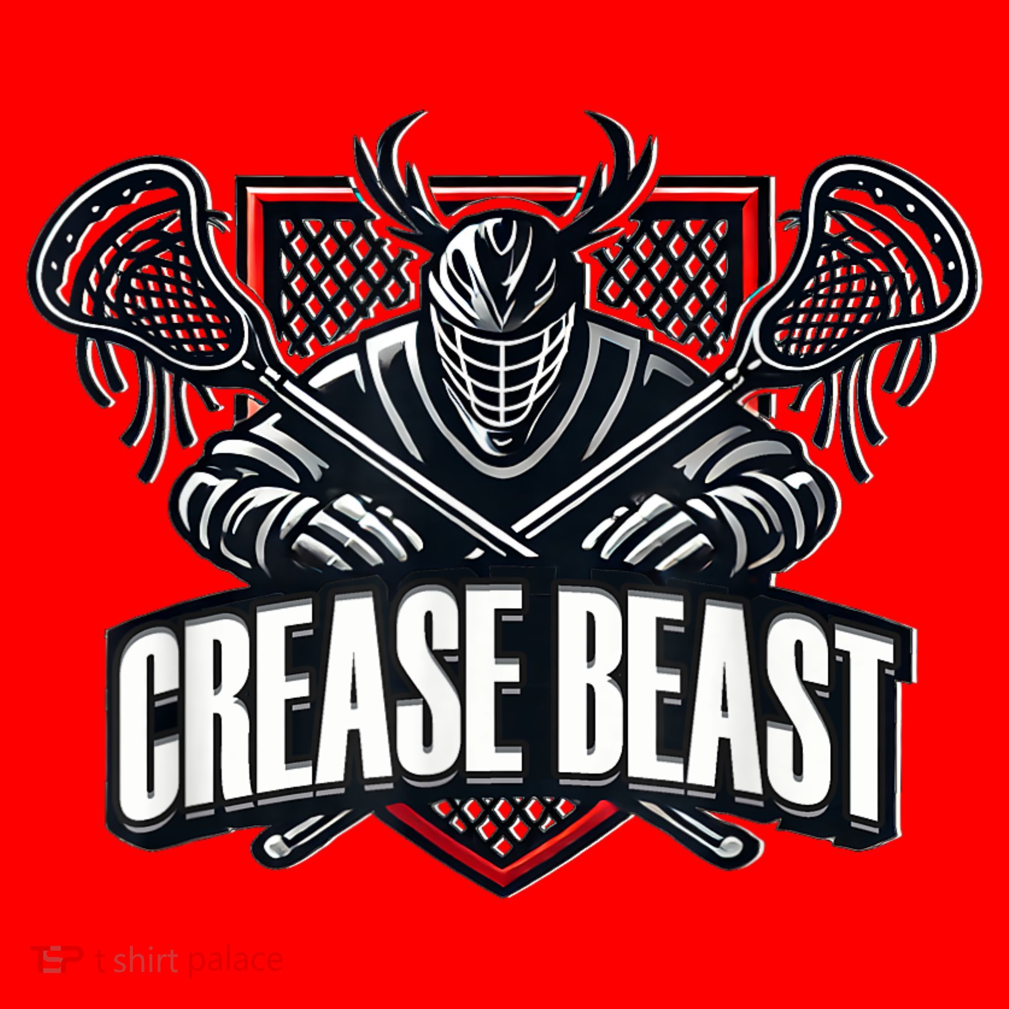 Funny Lacrosse Ops Warning Of Crease Beast LAX Goalie Santa Hat