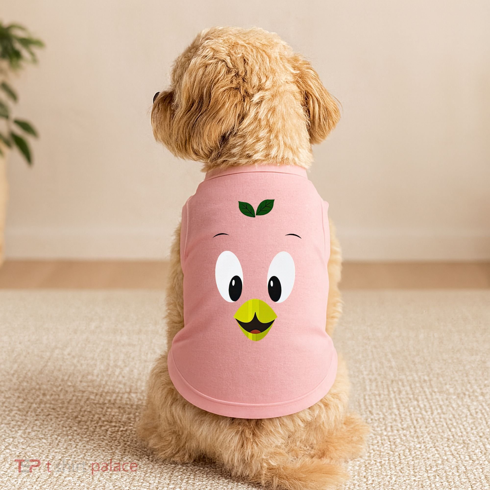 Funny Little Orange Bird Doggie Tank