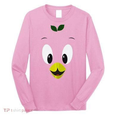 Funny Little Orange Bird Long Sleeve Shirt