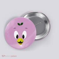 Funny Little Orange Bird Button thumb 0