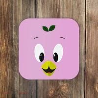 Funny Little Orange Bird Coaster thumb 0