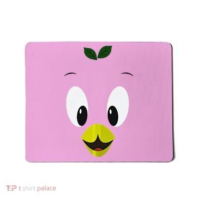 Funny Little Orange Bird Mousepad