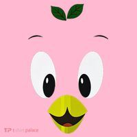 Funny Little Orange Bird Baby Bodysuit thumb 2