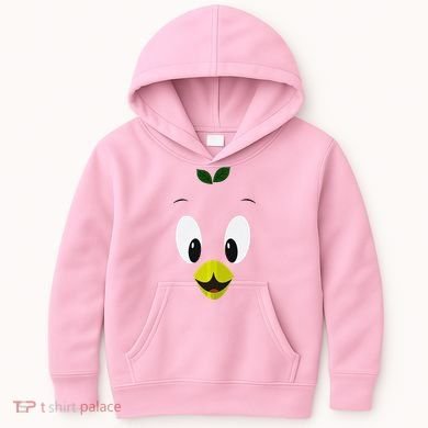 Funny Little Orange Bird Kids Hoodie