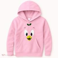 Funny Little Orange Bird Kids Hoodie thumb 0