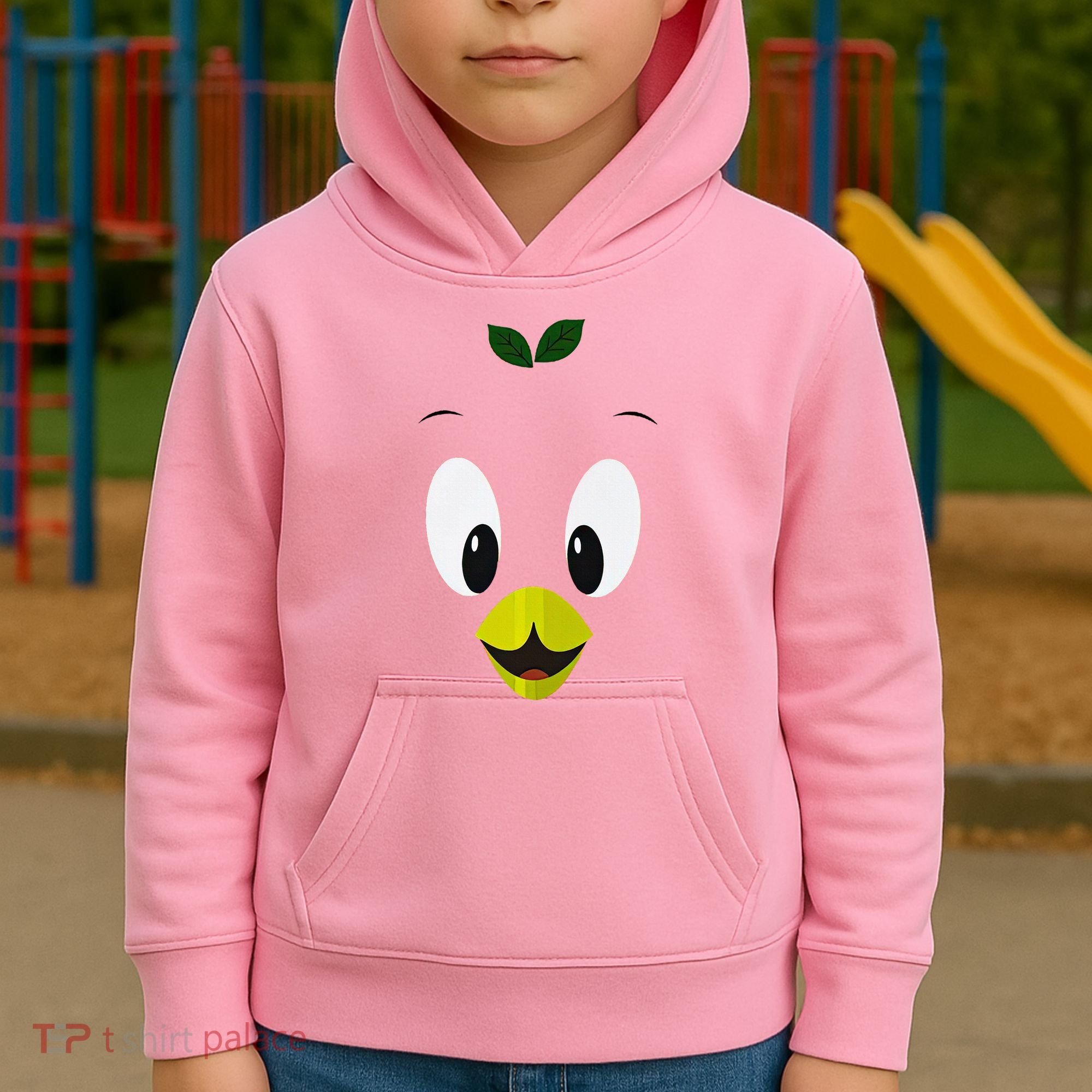 Funny Little Orange Bird Kids Hoodie