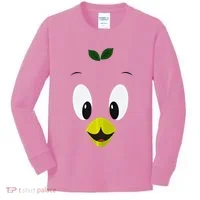 Funny Little Orange Bird Kids Long Sleeve Shirt thumb 0
