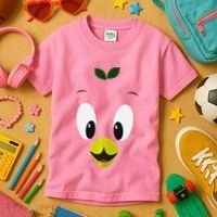 Funny Little Orange Bird Kids T-Shirt thumb 3
