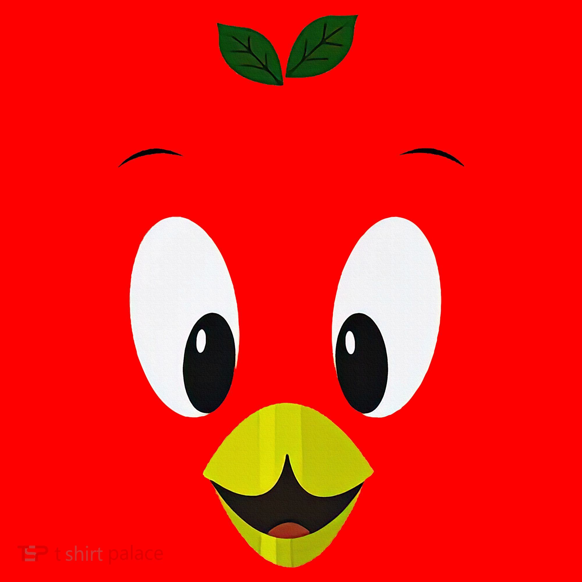 Funny Little Orange Bird Santa Hat