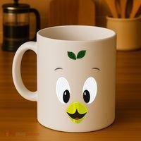 Funny Little Orange Bird Coffee Mug thumb 4