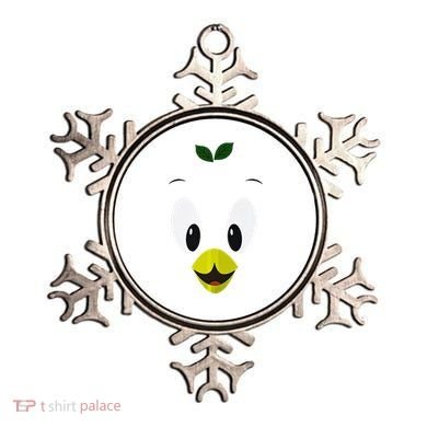Funny Little Orange Bird Ornament
