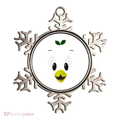 Funny Little Orange Bird Ornament