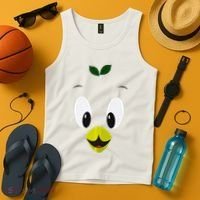 Funny Little Orange Bird Tank Top thumb 4