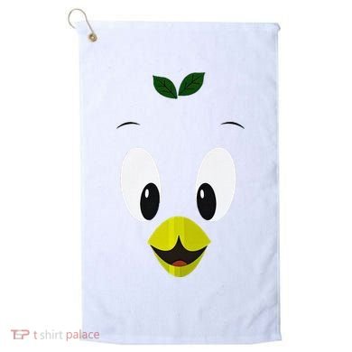 Funny Little Orange Bird Golf Towel