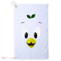Funny Little Orange Bird Golf Towel thumb 0