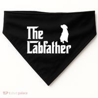 Funny Labrador Owner The Labfather Lab Father Gift USA-Made Doggie Bandana thumb 0