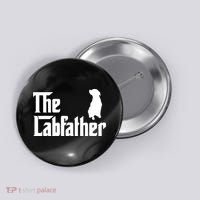 Funny Labrador Owner The Labfather Lab Father Gift Button thumb 0