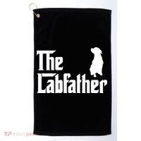 Funny Labrador Owner The Labfather Lab Father Gift Golf Towel thumb 0
