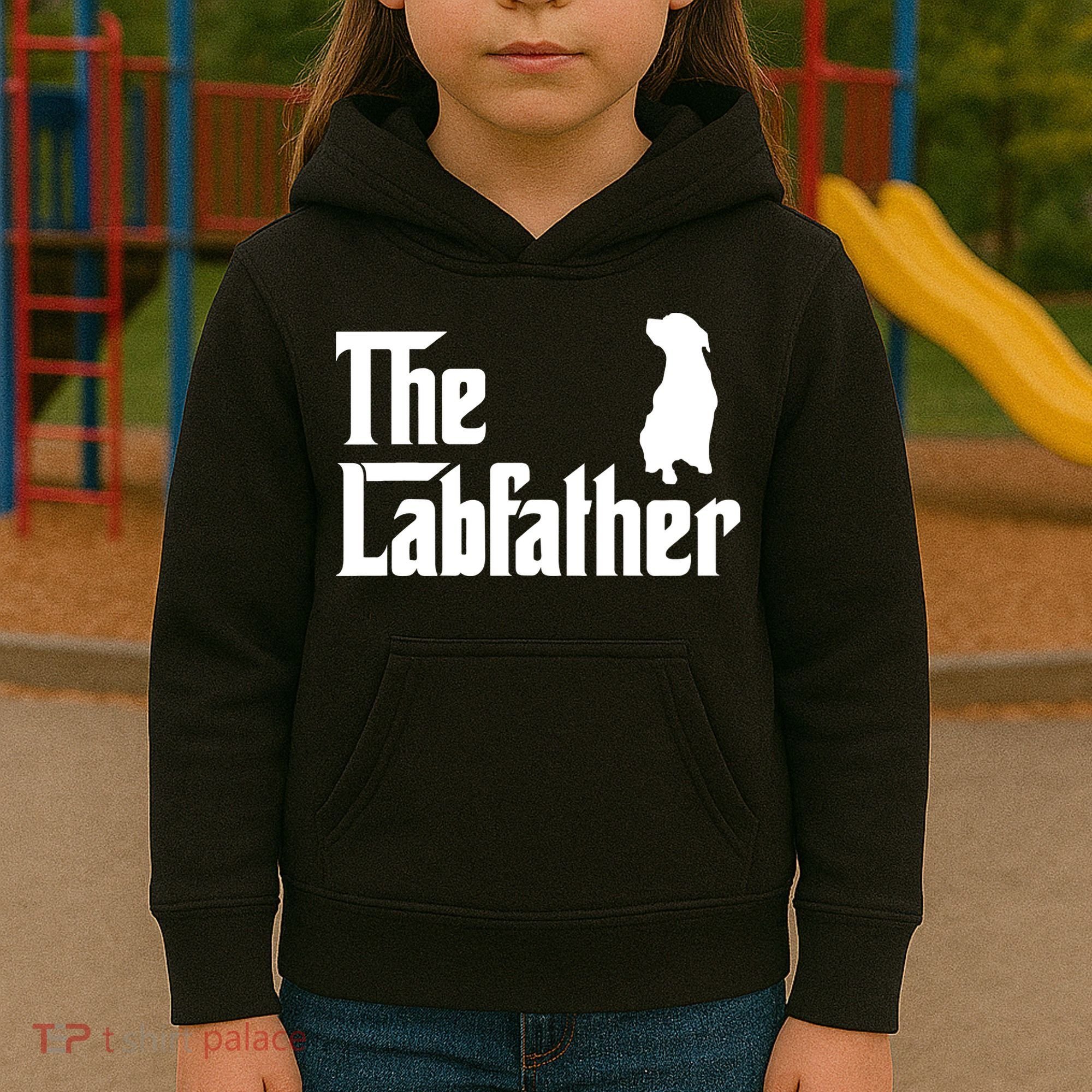 Funny Labrador Owner The Labfather Lab Father Gift Kids Hoodie