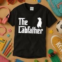 Funny Labrador Owner The Labfather Lab Father Gift Kids T-Shirt thumb 3
