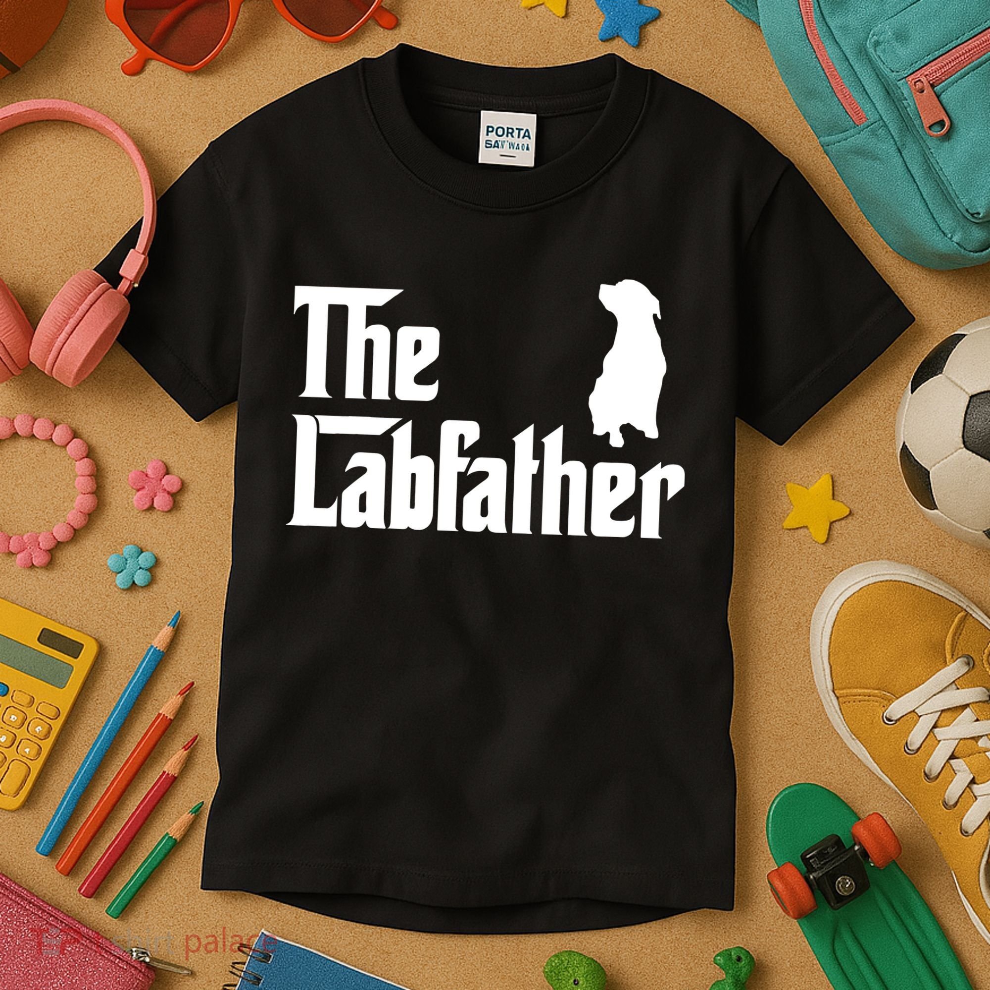 Funny Labrador Owner The Labfather Lab Father Gift Kids T-Shirt