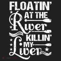 Floatin At The River Killin My Liver Women's Sweatshirt thumb 2