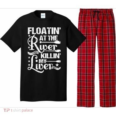 Floatin At The River Killin My Liver Pajama Set