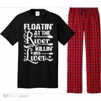 Floatin At The River Killin My Liver Pajama Set thumb 0