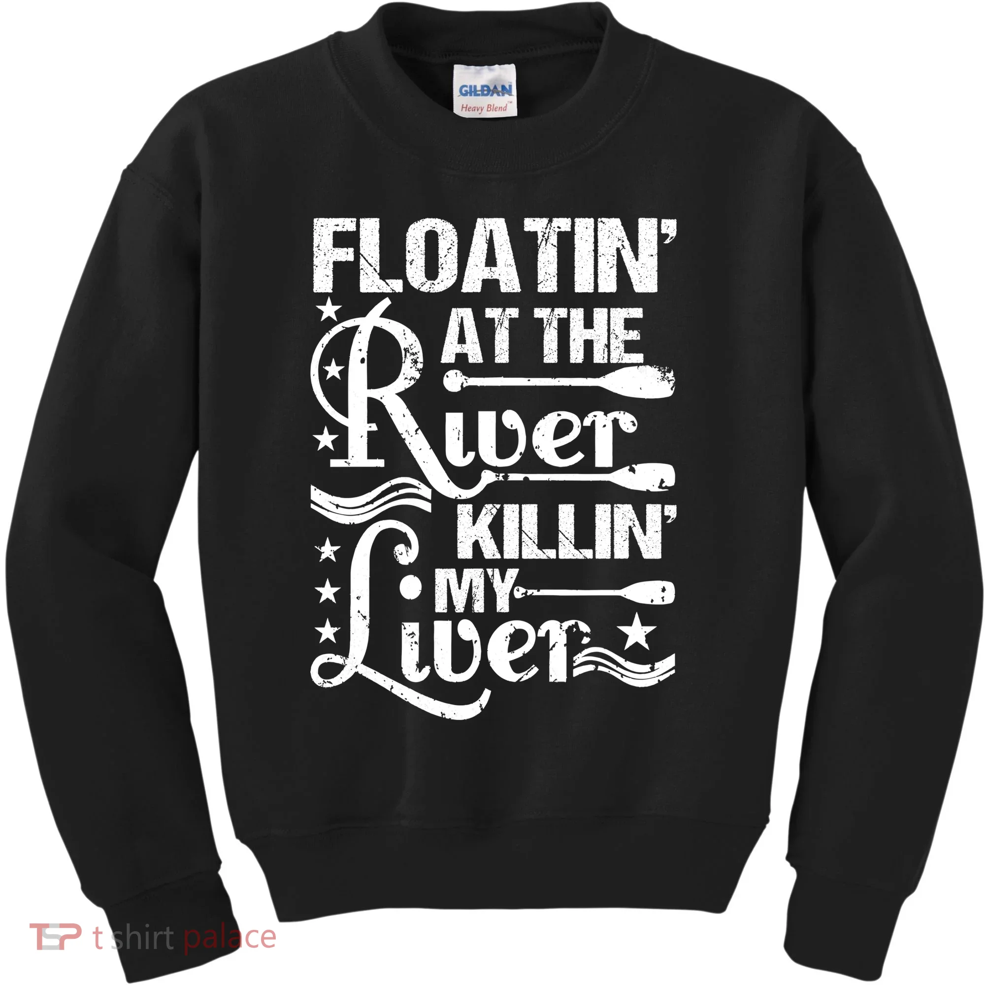 Floatin At The River Killin My Liver Kids Sweatshirt