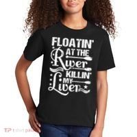 Floatin At The River Killin My Liver Kids T-Shirt thumb 2