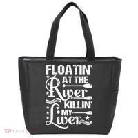 Floatin At The River Killin My Liver Tote Bag thumb 0