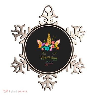 Floral Birthday Girl Unicorn Ornament