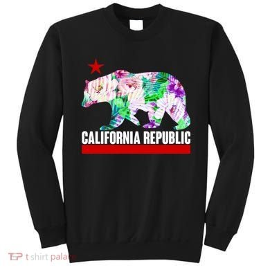 Floral California Republic Bear Tropical Bear Sweatshirt