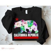 Floral California Republic Bear Tropical Bear Sweatshirt thumb 2