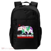 Floral California Republic Bear Tropical Bear Backpack thumb 0
