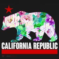 Floral California Republic Bear Tropical Bear Backpack thumb 2