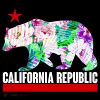 Floral California Republic Bear Tropical Bear Bucket Hat thumb 4