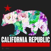 Floral California Republic Bear Tropical Bear Beanie thumb 2