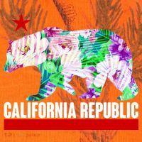 Floral California Republic Bear Tropical Bear Kati Licensed 12" Camo Cuffed Beanie thumb 2