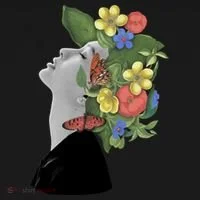 Floral Hat Art Doggie Tank thumb 4