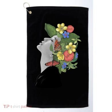 Floral Hat Art Golf Towel