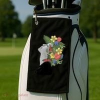 Floral Hat Art Golf Towel thumb 2