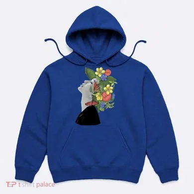 Floral Hat Art Hoodie